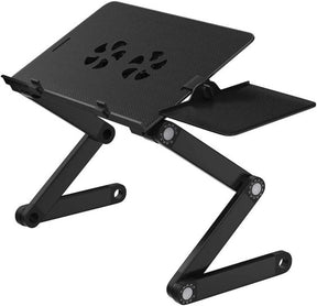 Adjustable Folding Laptop Ultrabook Notebook Tablet Table Stand With Mouse Pad for Bed Sofa