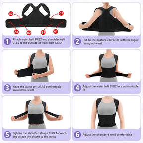 Posture Corrector Adjustable Muscle Supporter